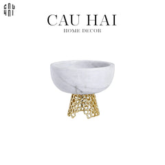 Maison Couture - Đĩa Trái Cây Marble Stone Fruit Bowl - Arthur Prime Size M 14x17-SET CHÉN DĨA-CẬU HAI HOME DECOR