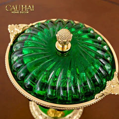 Maison Couture - Đĩa Trái Cây Pha Lê Brasson Emerald Cristalleries Fruit Bowl H24-CẬU HAI HOME DECOR