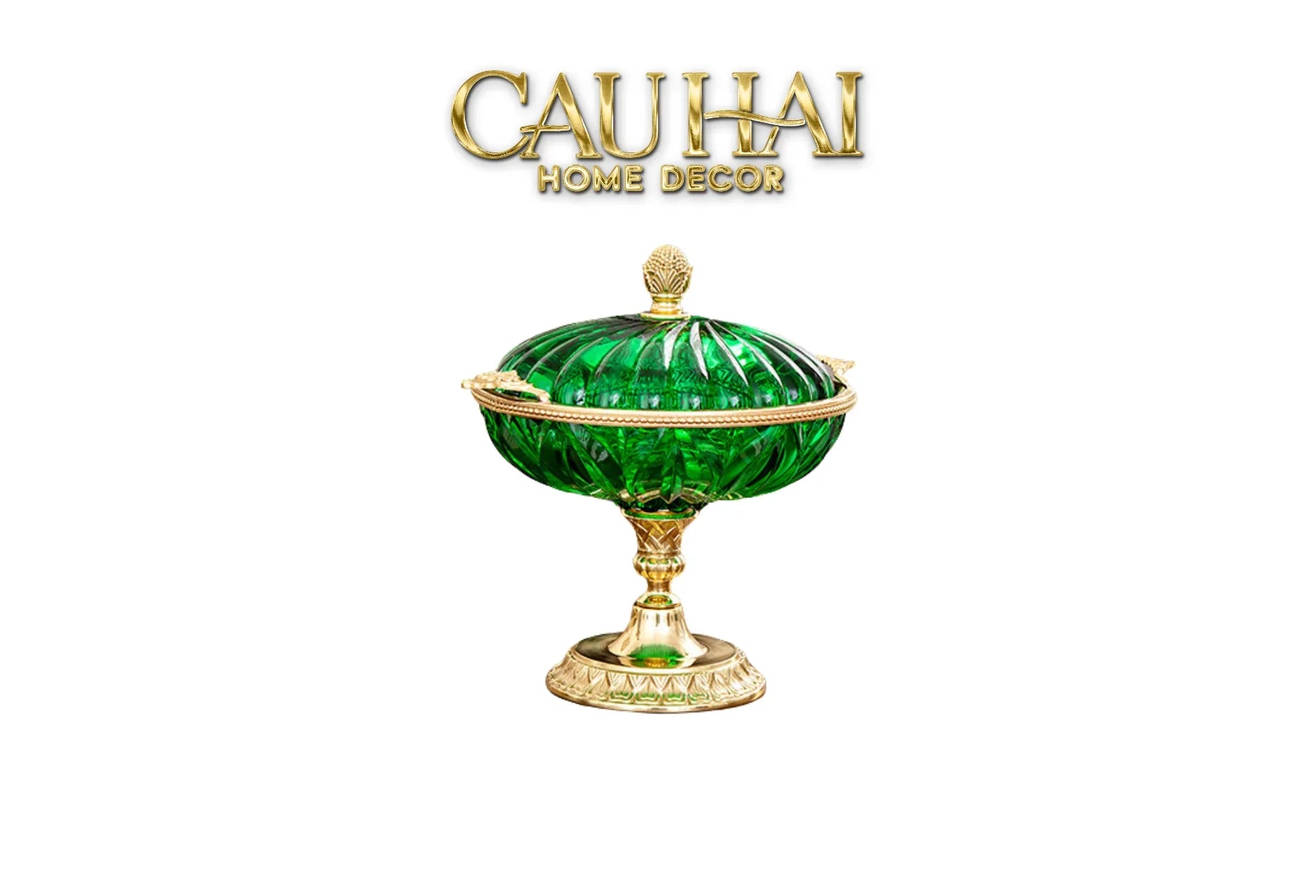 Maison Couture - Đĩa Trái Cây Pha Lê Brasson Emerald Cristalleries Fruit Bowl H24-CẬU HAI HOME DECOR