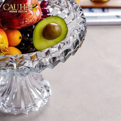 Maison Couture - Đĩa Trái Cây Pha Lê Lumière Couronne Cristalleries Fruit Bowl 22x30-Đĩa Trái Cây-CẬU HAI HOME DECOR