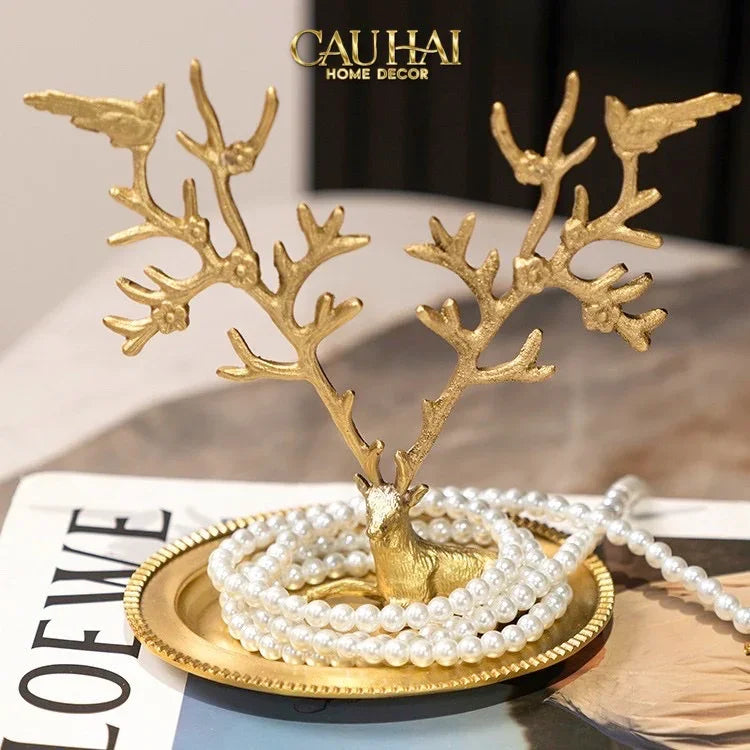 Maison Couture - Đĩa Trang Sức Arbre à Bijoux Antler Doré-SET CHÉN DĨA-CẬU HAI HOME DECOR