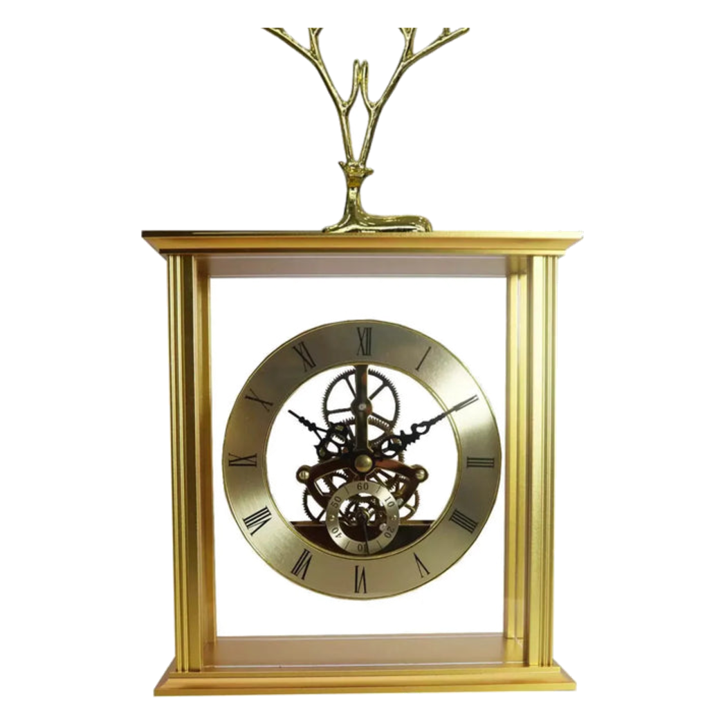 Đồng hồ để bàn cổ điển bằng đồng Birmingham Palais D'Or Classique 22x27 - Cậu Hai Home Decor