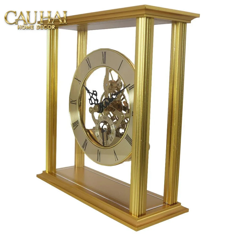 Maison Couture - Đồng Hồ Để Bàn Cổ Điển Bằng Đồng Birmingham Palais D'Or Classique 22x27-Đồng hồ để bàn-CẬU HAI HOME DECOR