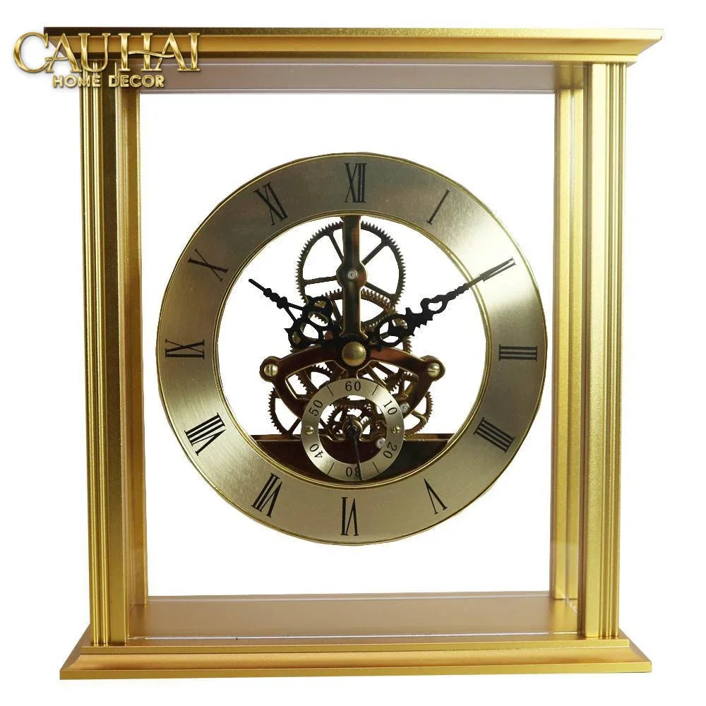 Maison Couture - Đồng Hồ Để Bàn Cổ Điển Bằng Đồng Birmingham Palais D'Or Classique 22x27-Đồng hồ để bàn-CẬU HAI HOME DECOR
