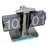 Đồng hồ lật retro Flip Light Clock Shine Grey 15x21 - Cậu Hai Home Decor