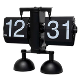 Đồng hồ lật retro bản 2 chân đen Flip Clock Savoire Twin-Base 17x21 - Cậu Hai Home Decor