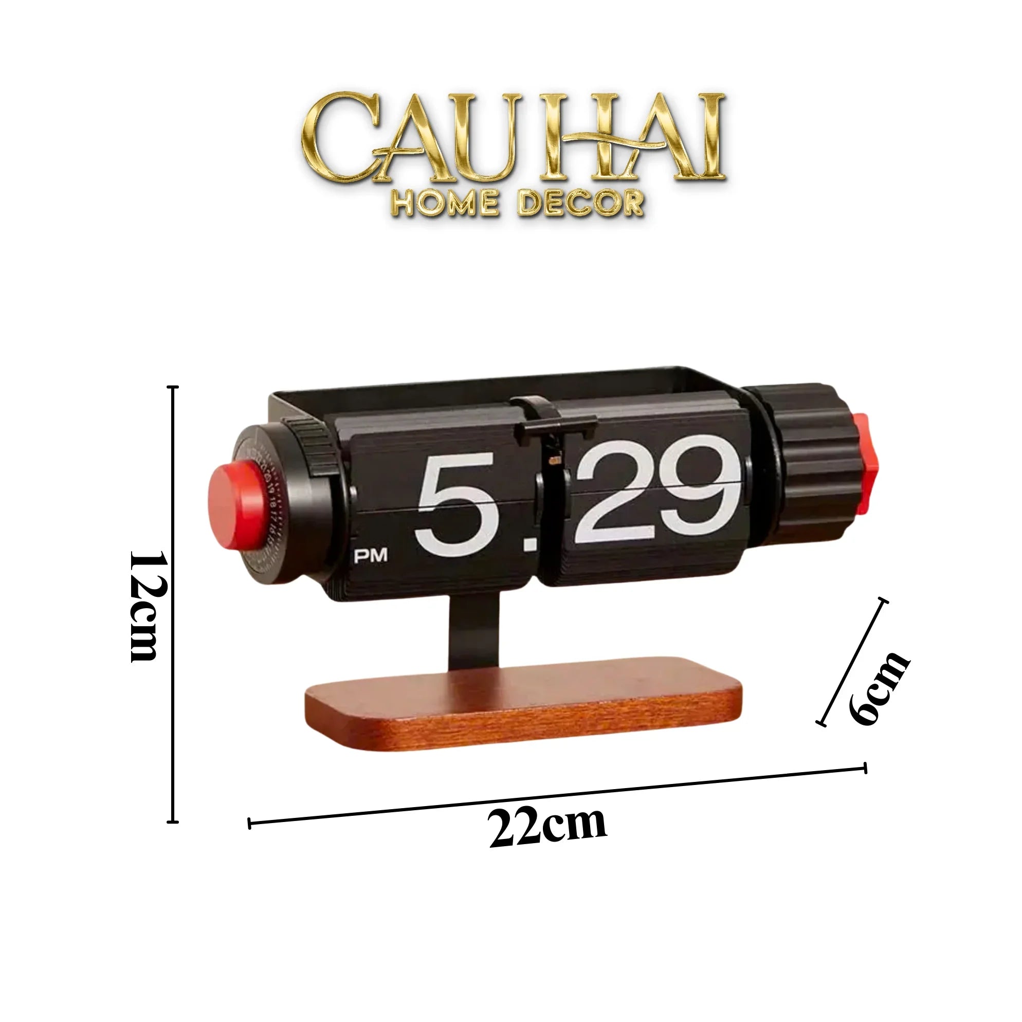 Maison Couture - Đồng Hồ Lật Để Bàn Retro Flip Clock Timepiece Savoir 12x22-ĐỒNG HỒ-CẬU HAI HOME DECOR