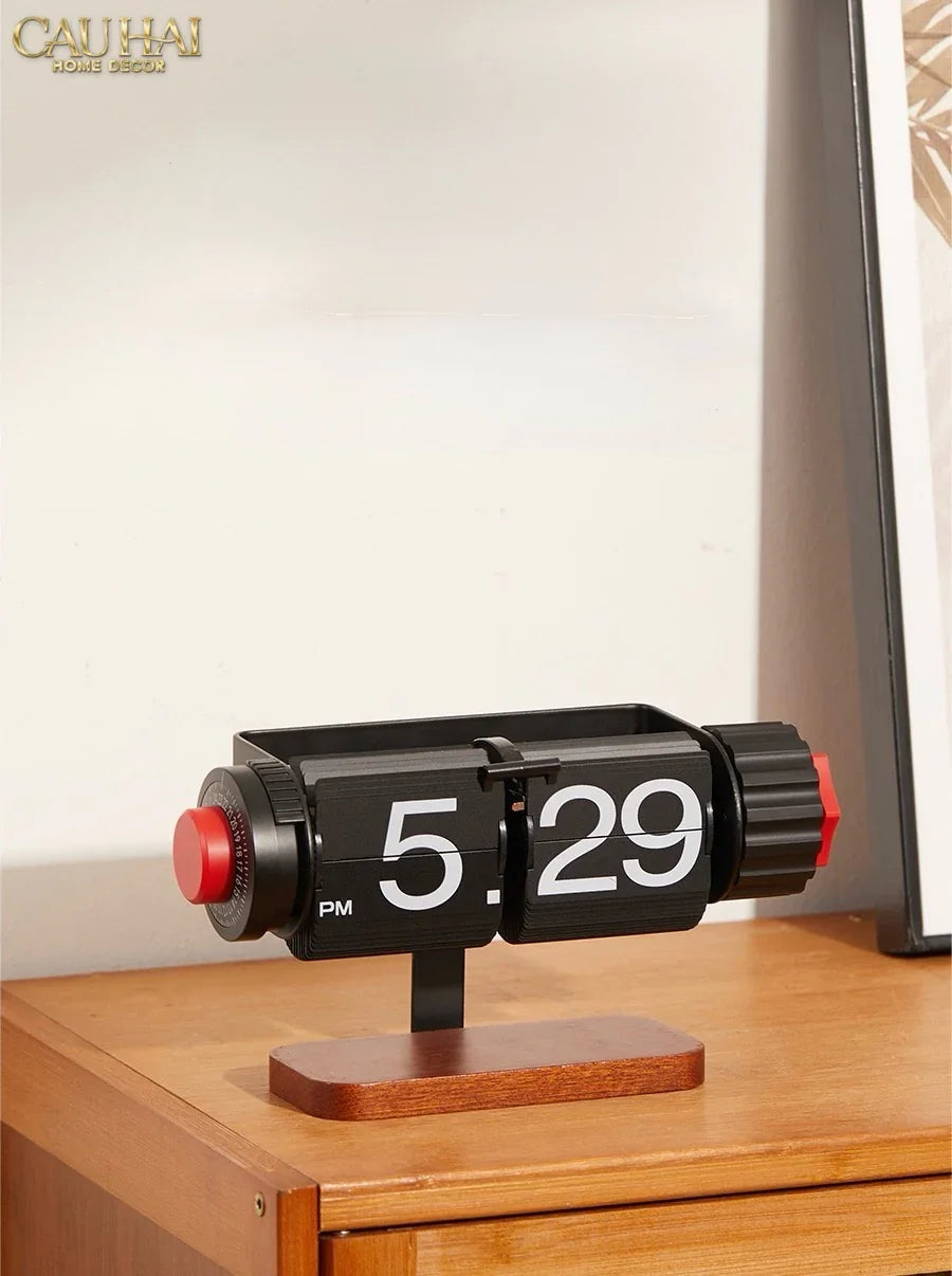 Maison Couture - Đồng Hồ Lật Để Bàn Retro Flip Clock Timepiece Savoir 12x22-ĐỒNG HỒ-CẬU HAI HOME DECOR