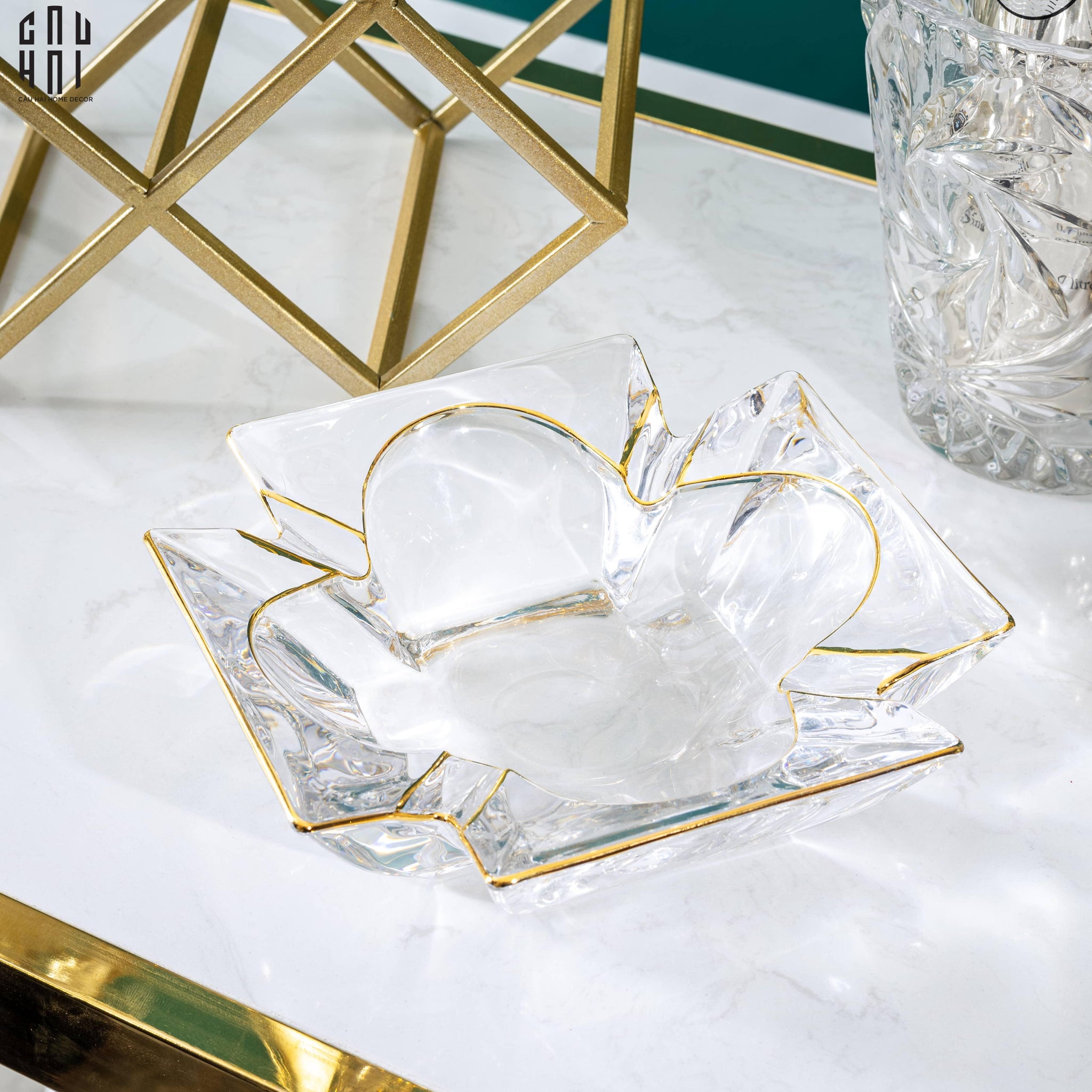Maison Couture - Gạt Tàn Pha Lê Cristalleries Clover Lumière Bernard Ashtray D19-Gạt Tàn-CẬU HAI HOME DECOR