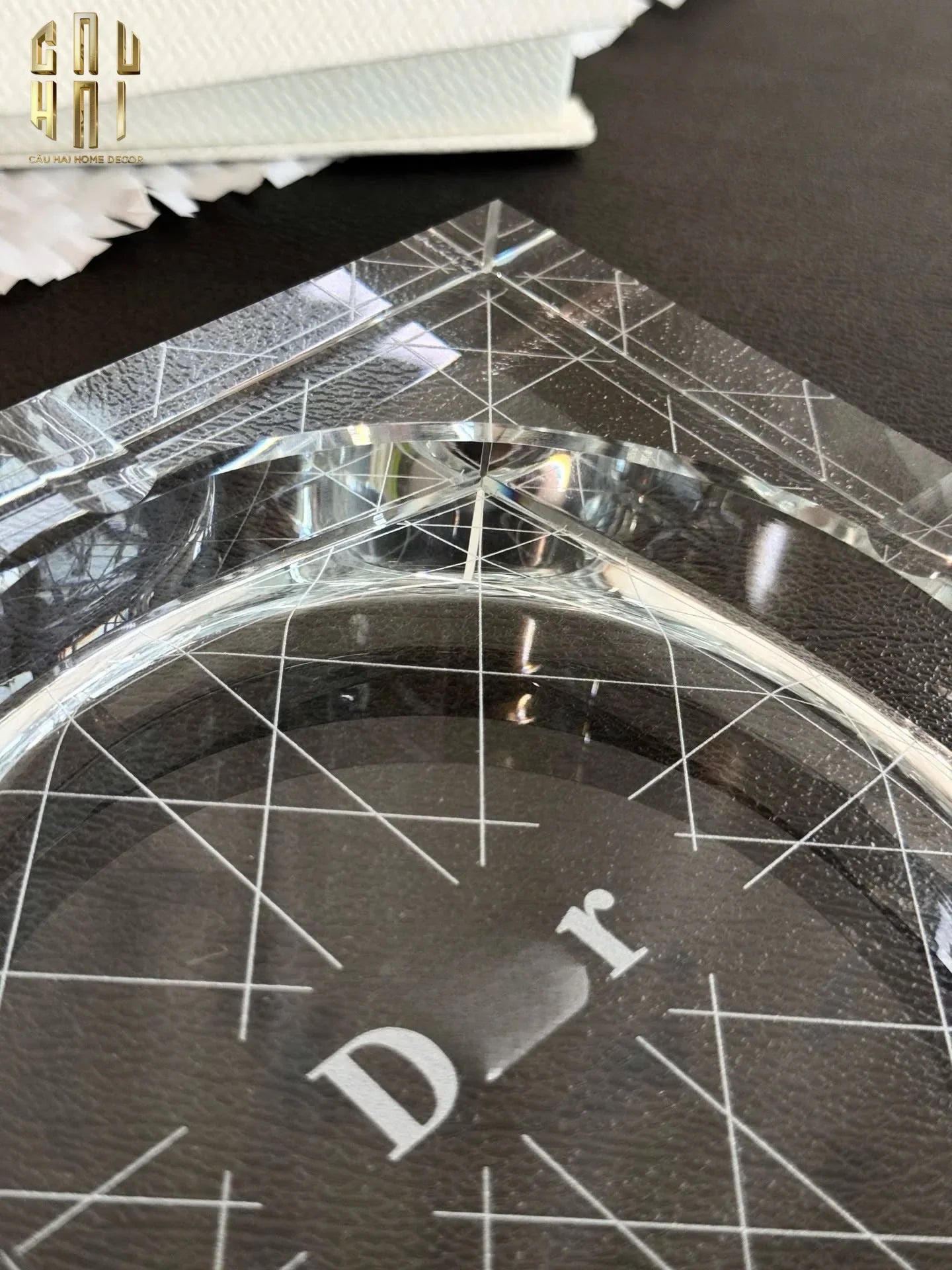 Maison Couture - Gạt Tàn Pha Lê D.O Cristalleries Ashtray Full Box Size 15-Gạt Tàn-CẬU HAI HOME DECOR