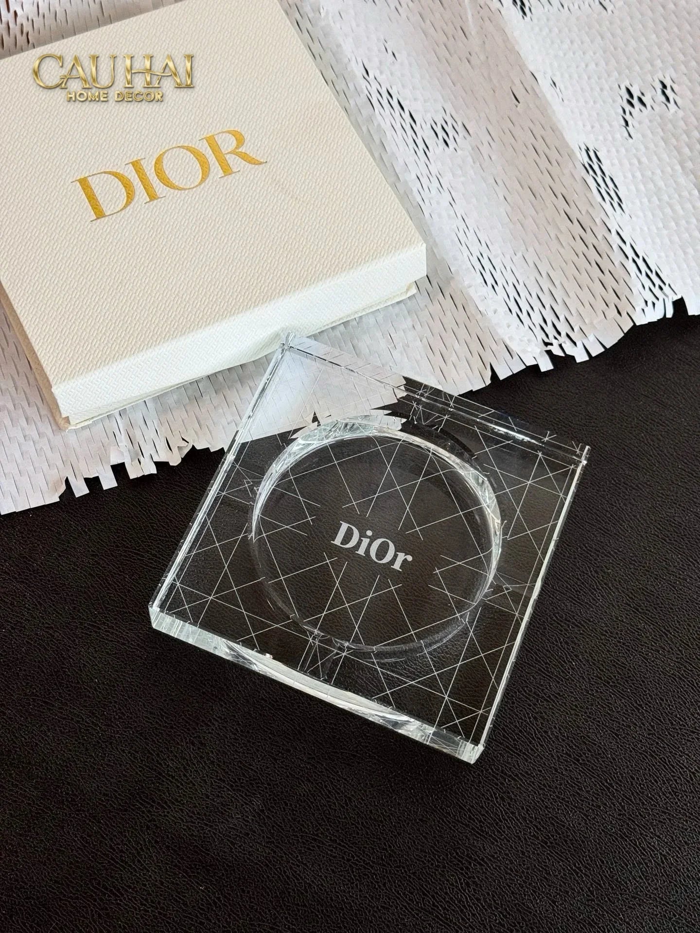 Maison Couture - Gạt Tàn Pha Lê D.O Cristalleries Ashtray Full Box Size 15-Gạt Tàn-CẬU HAI HOME DECOR