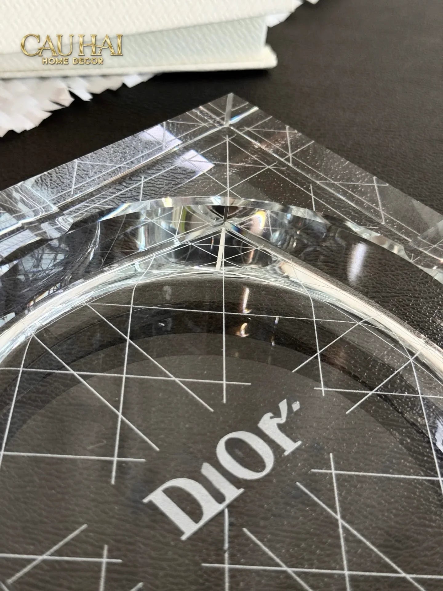 Maison Couture - Gạt Tàn Pha Lê D.O Cristalleries Ashtray Full Box Size 15-Gạt Tàn-CẬU HAI HOME DECOR