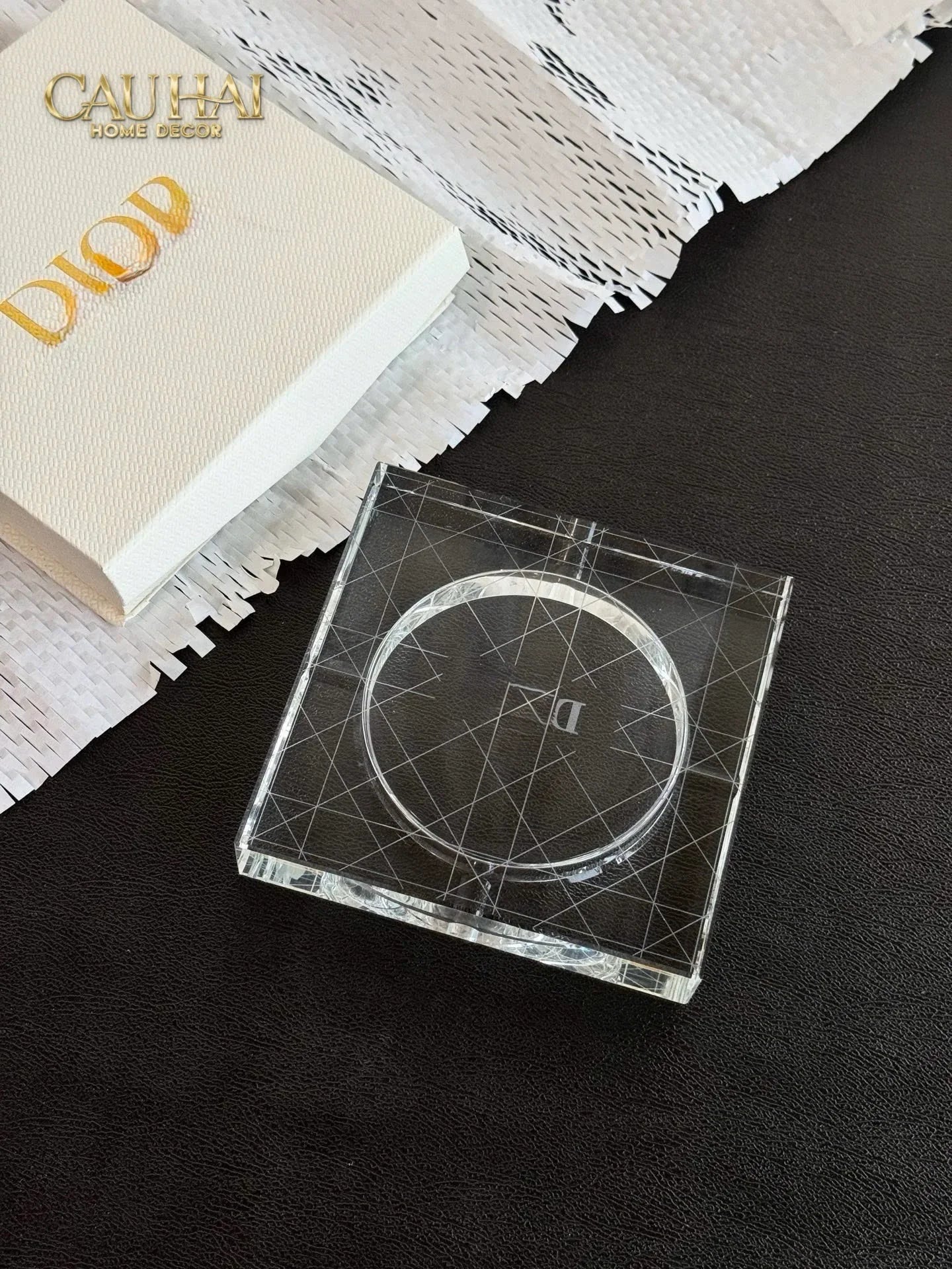 Maison Couture - Gạt Tàn Pha Lê D.O Cristalleries Ashtray Full Box Size 15-Gạt Tàn-CẬU HAI HOME DECOR