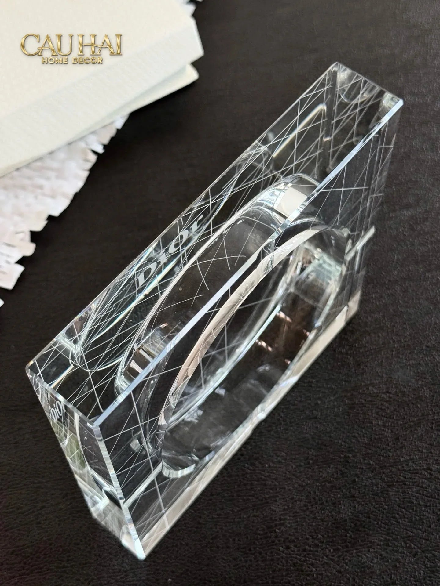 Maison Couture - Gạt Tàn Pha Lê D.O Cristalleries Ashtray Full Box Size 15-Gạt Tàn-CẬU HAI HOME DECOR