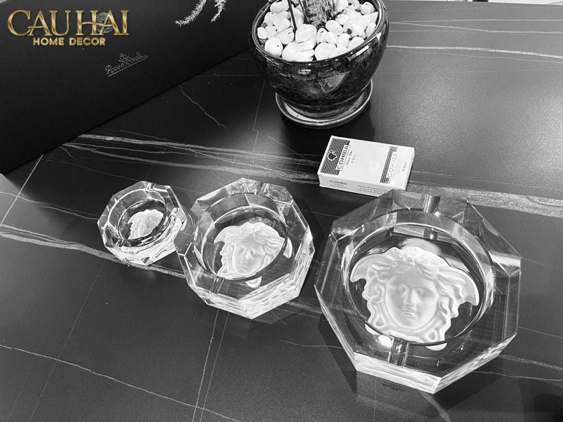 Maison Couture - Gạt Tàn Pha Lê Medusa Extravagant Cristalleries Ashtray-CẬU HAI HOME DECOR