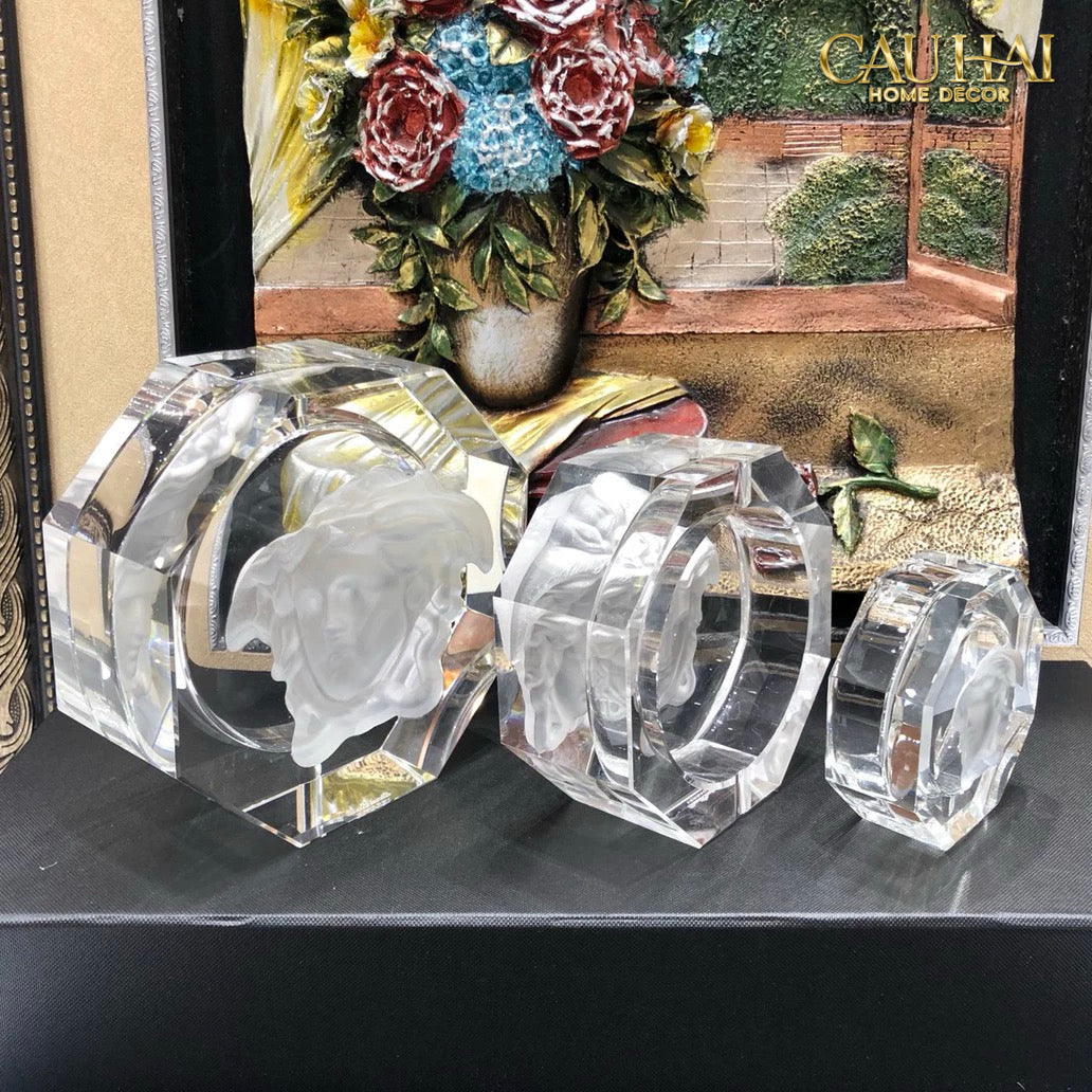 Maison Couture - Gạt Tàn Pha Lê Medusa Extravagant Cristalleries Ashtray-Gạt Tàn-CẬU HAI HOME DECOR