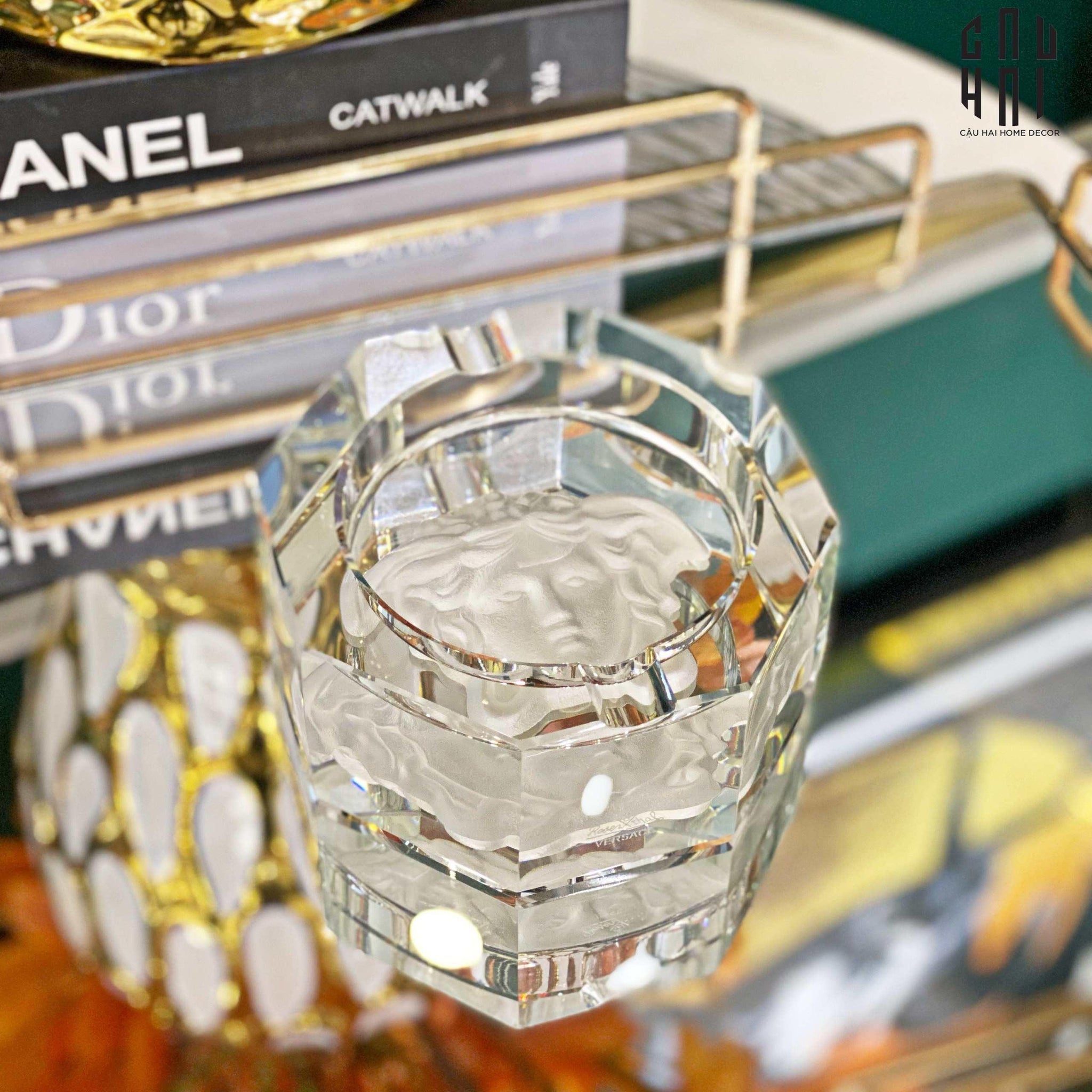 Maison Couture - Gạt Tàn Pha Lê Medusa Extravagant Cristalleries Ashtray-Gạt Tàn-CẬU HAI HOME DECOR