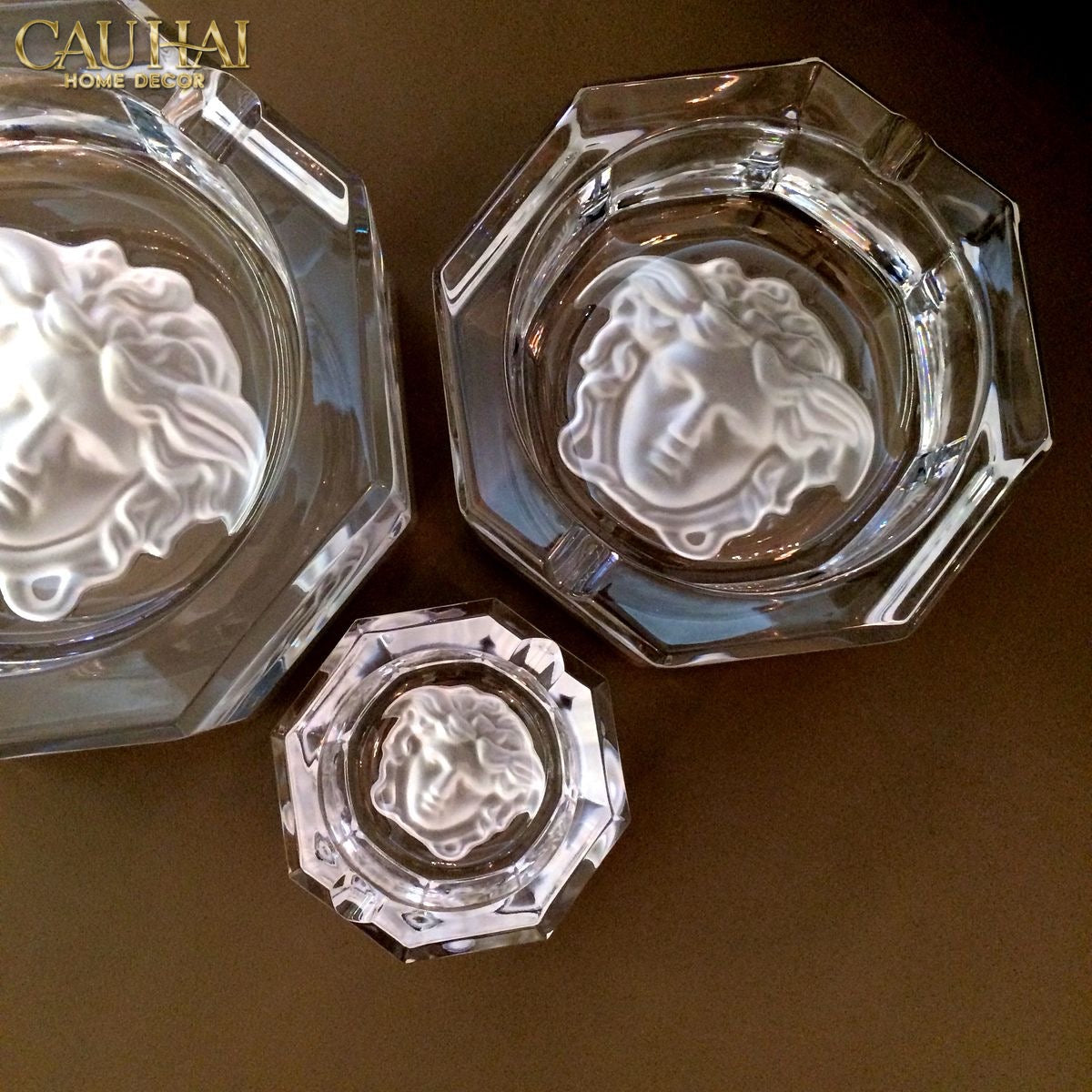 Maison Couture - Gạt Tàn Pha Lê Medusa Extravagant Cristalleries Ashtray-Gạt Tàn-CẬU HAI HOME DECOR
