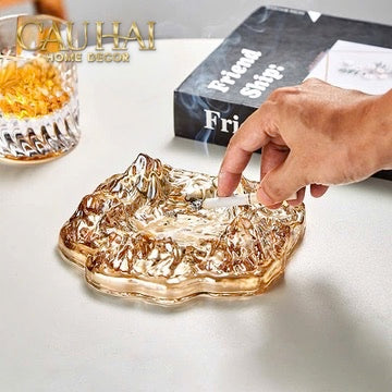 Maison Couture - Gạt Tàn Thuỷ Tinh Mont Blanc Glacier 5x18-Gạt Tàn-CẬU HAI HOME DECOR-CẬU HAI HOME DECOR