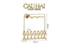 Maison Couture - Giá Treo Tách Trà Bằng Đồng Présentoir de Tasses Papillon en Laiton Doré 31x35-BỘ BÌNH TRÀ-CẬU HAI HOME DECOR