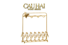 Maison Couture - Giá Treo Tách Trà Bằng Đồng Présentoir de Tasses Papillon en Laiton Doré 31x35-BỘ BÌNH TRÀ-CẬU HAI HOME DECOR