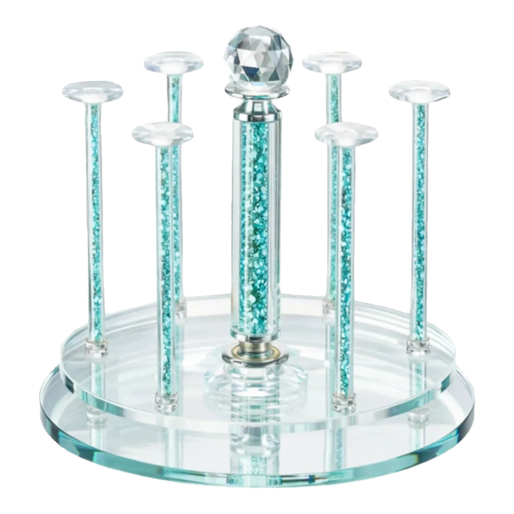 Maison Couture – Giá Úp Ly Cristalleries Orbital 6 Slot – Cyan