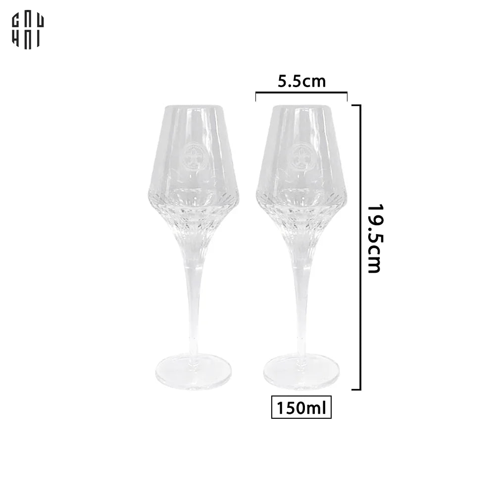 Maison Couture - Gift Set 2 Ly Pha Lê Champagne Cristalleries Louis XIII Gllasses-LY THỦY TINH-CẬU HAI HOME DECOR