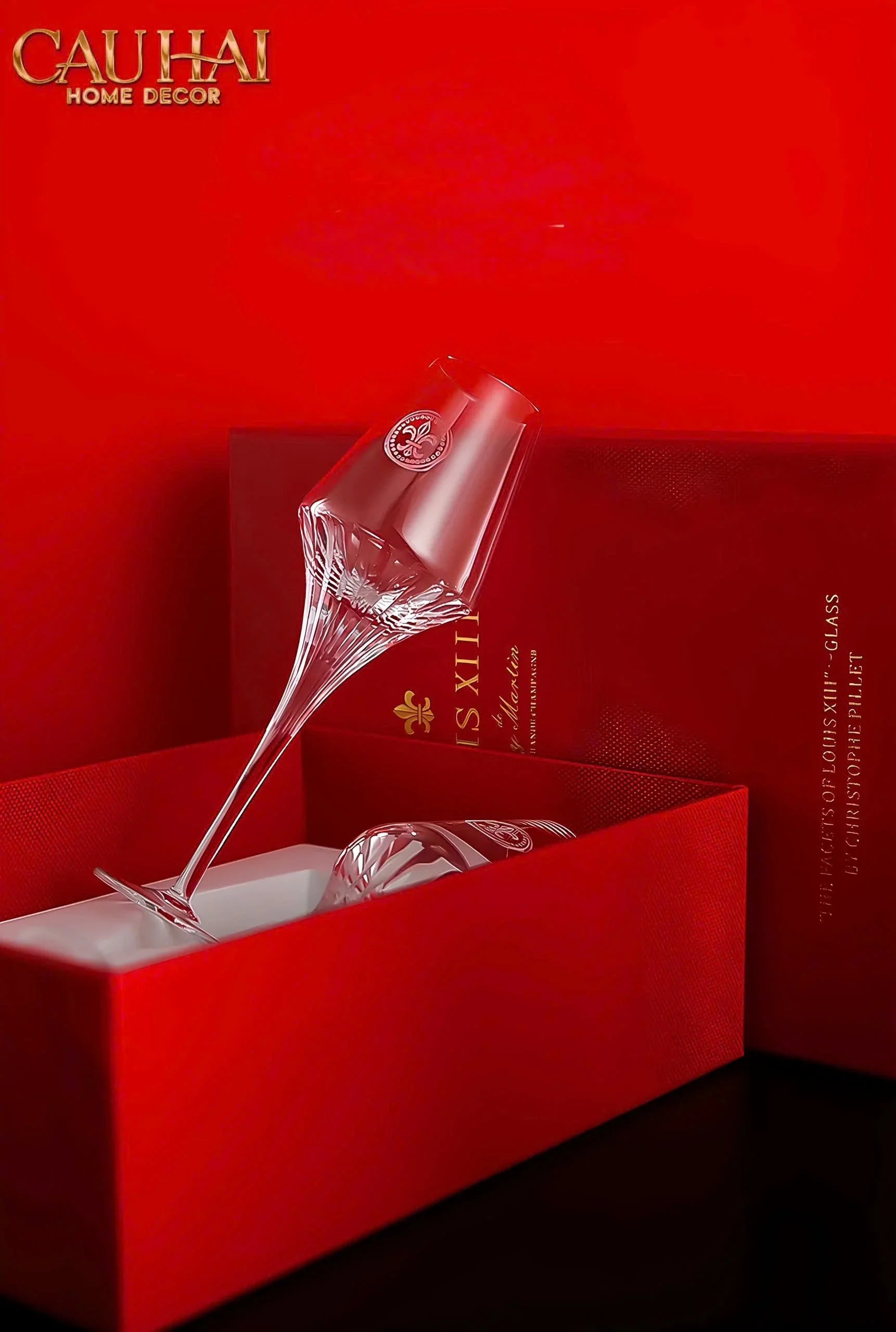 Maison Couture - Gift Set 2 Ly Pha Lê Champagne Cristalleries Louis XIII Gllasses-LY THỦY TINH-CẬU HAI HOME DECOR