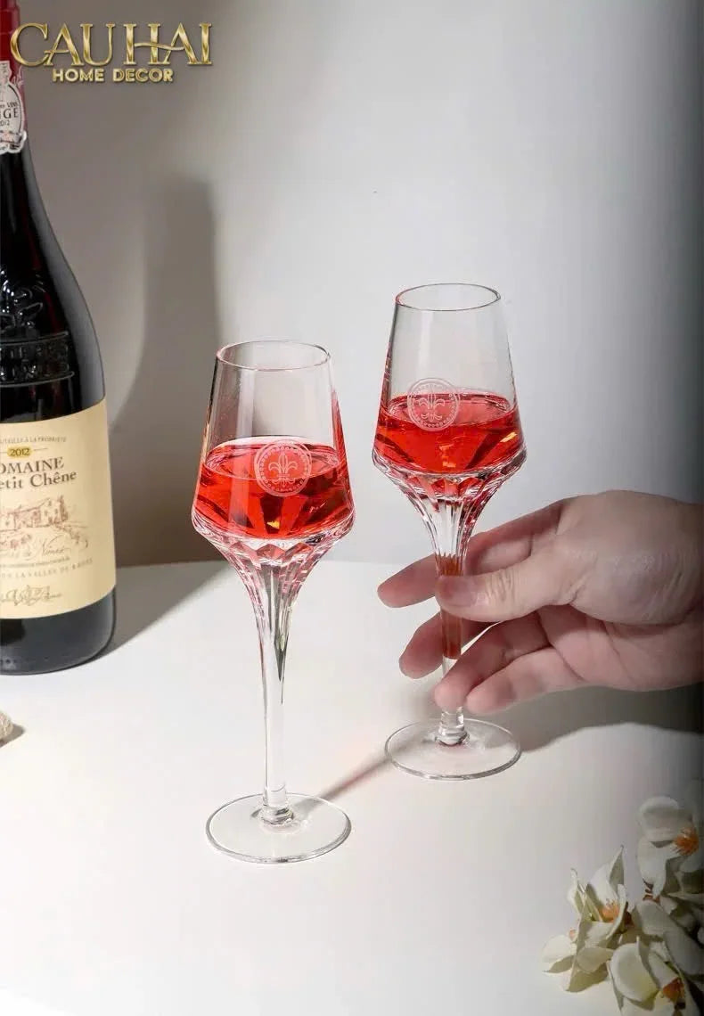 Maison Couture - Gift Set 2 Ly Pha Lê Champagne Cristalleries Louis XIII Gllasses-LY THỦY TINH-CẬU HAI HOME DECOR