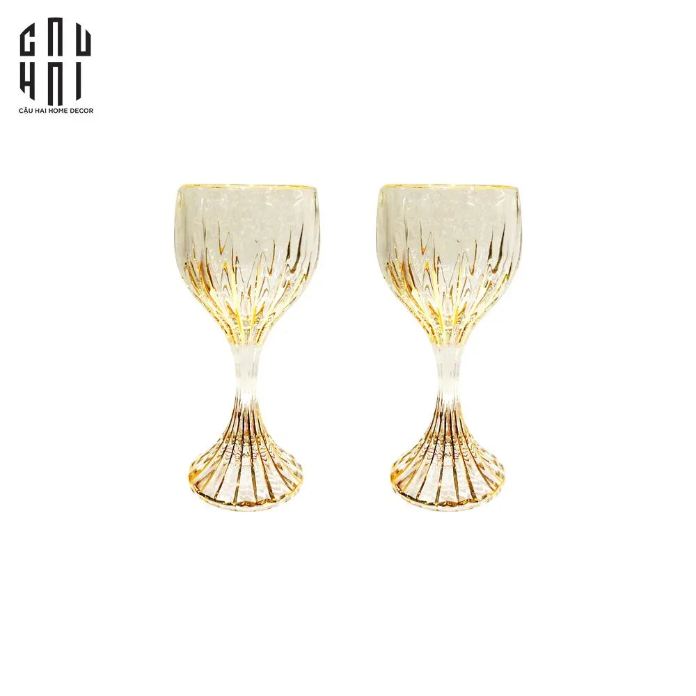 Maison Couture - Gift Set 2 Ly Pha Lê Vino Russo BCR Victoria Cristalleries Glasses-LY THỦY TINH-CẬU HAI HOME DECOR