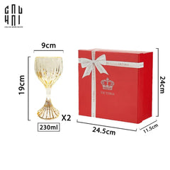 Maison Couture - Gift Set 2 Ly Pha Lê Vino Russo BCR Victoria Cristalleries Glasses-LY THỦY TINH-CẬU HAI HOME DECOR