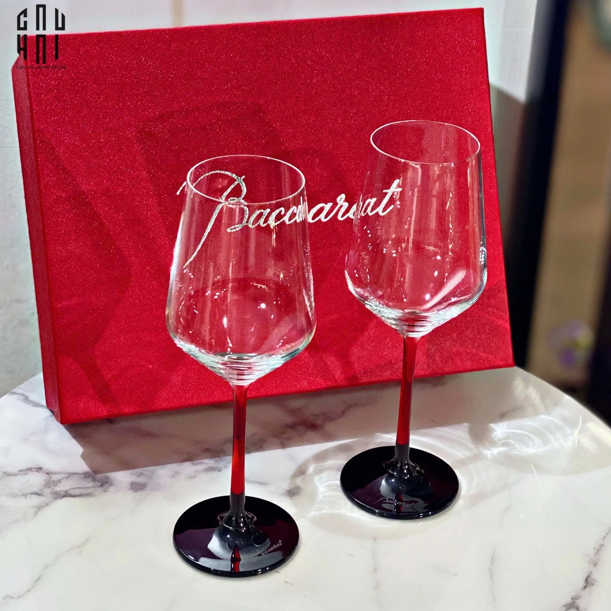 Maison Couture - Gift Set 2 Ly Red Wine Crystal BCR - Barbara-LY THỦY TINH-CẬU HAI HOME DECOR