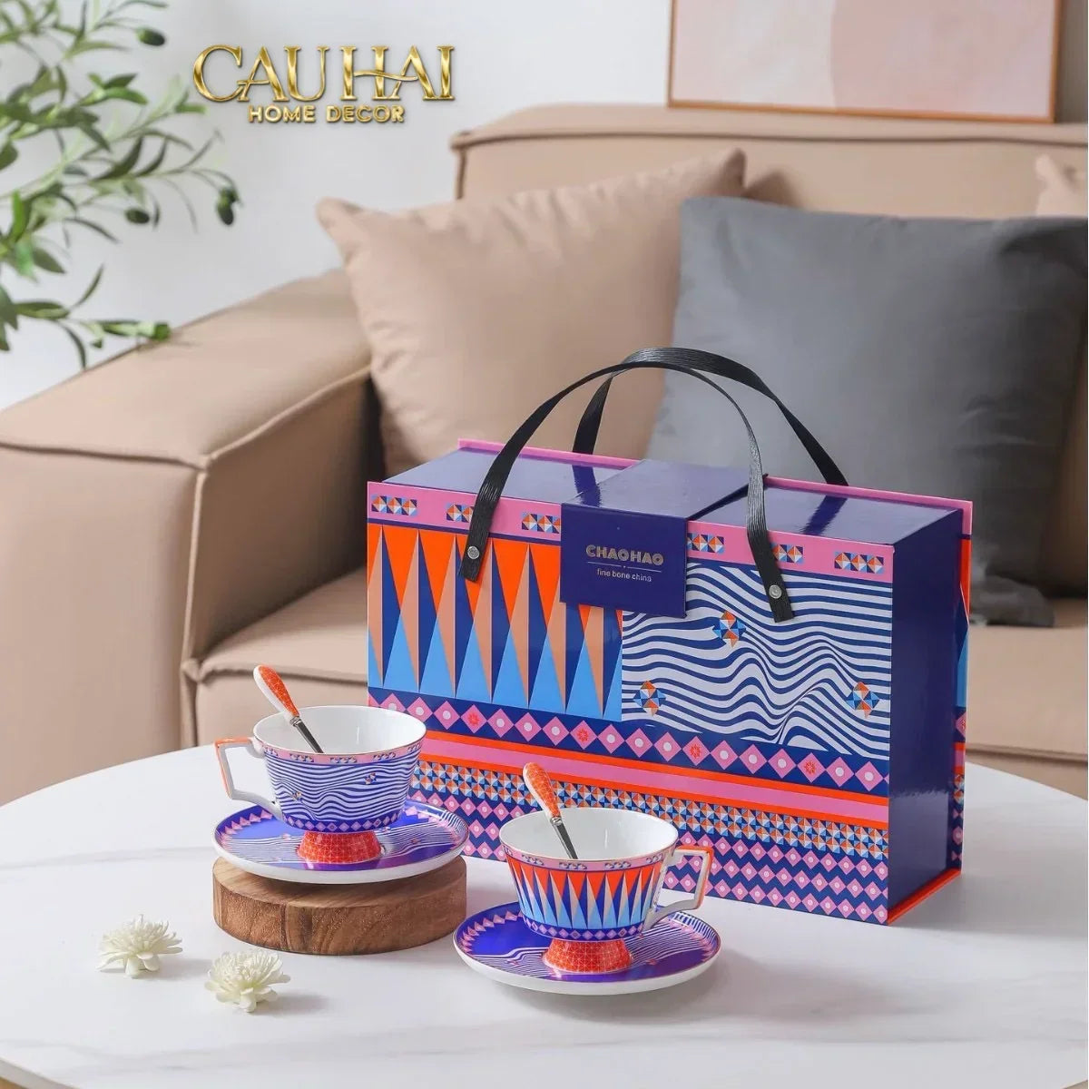 Maison Couture – Gift Set Bình Trà 6 Tách - Prismatique Royale Arlequin 13pcs.-SET BÌNH TRÀ-Đối tác tại Trung Quốc theo từng đơn đặt hàng-CẬU HAI HOME DECOR