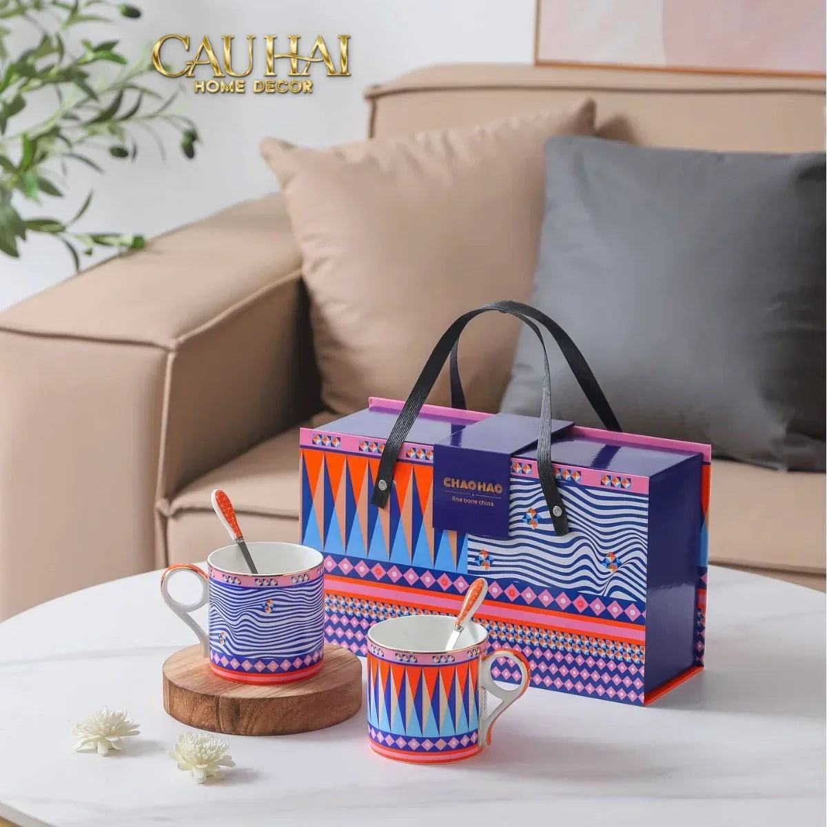 Maison Couture – Gift Set Bình Trà 6 Tách - Prismatique Royale Arlequin 13pcs.-SET BÌNH TRÀ-Đối tác tại Trung Quốc theo từng đơn đặt hàng-CẬU HAI HOME DECOR