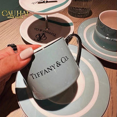 Maison Couture - Gift Set Bình Trà Chiều British Heritage Turquoise Élegance Afternoon Tea Set 5pcs-CẬU HAI HOME DECOR