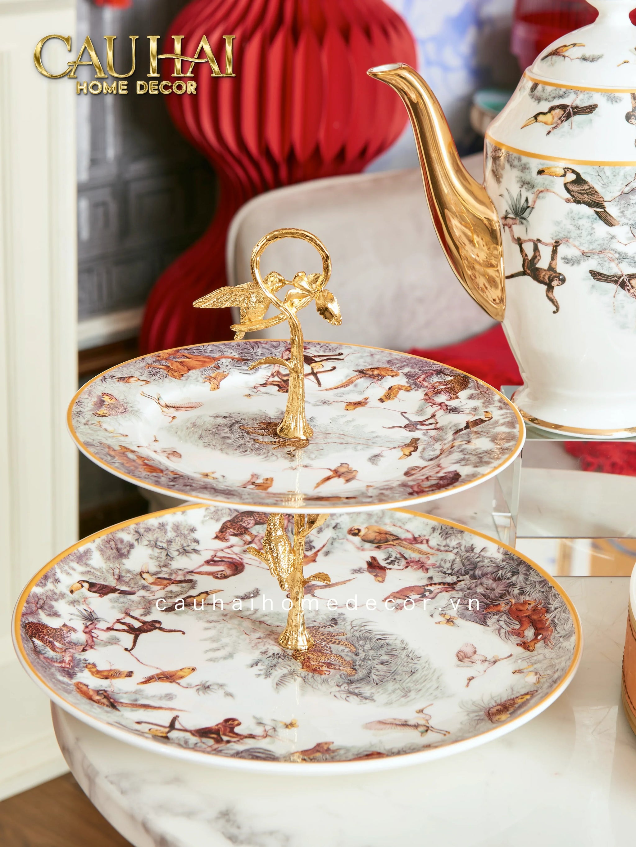 Maison Couture - Gift Set Bình Trà H Class Carnets d’Équateur · Jardin des Grande Tea Set 15Pcs-SET BÌNH TRÀ-CẬU HAI HOME DECOR