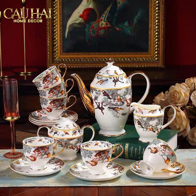 Maison Couture - Gift Set Bình Trà H Class Carnets d’Équateur · Jardin des Grande Tea Set 15Pcs-SET BÌNH TRÀ-CẬU HAI HOME DECOR