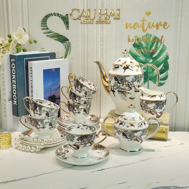 Maison Couture - Gift Set Bình Trà H Class Carnets d’Équateur · Jardin des Grande Tea Set 15Pcs-SET BÌNH TRÀ-CẬU HAI HOME DECOR