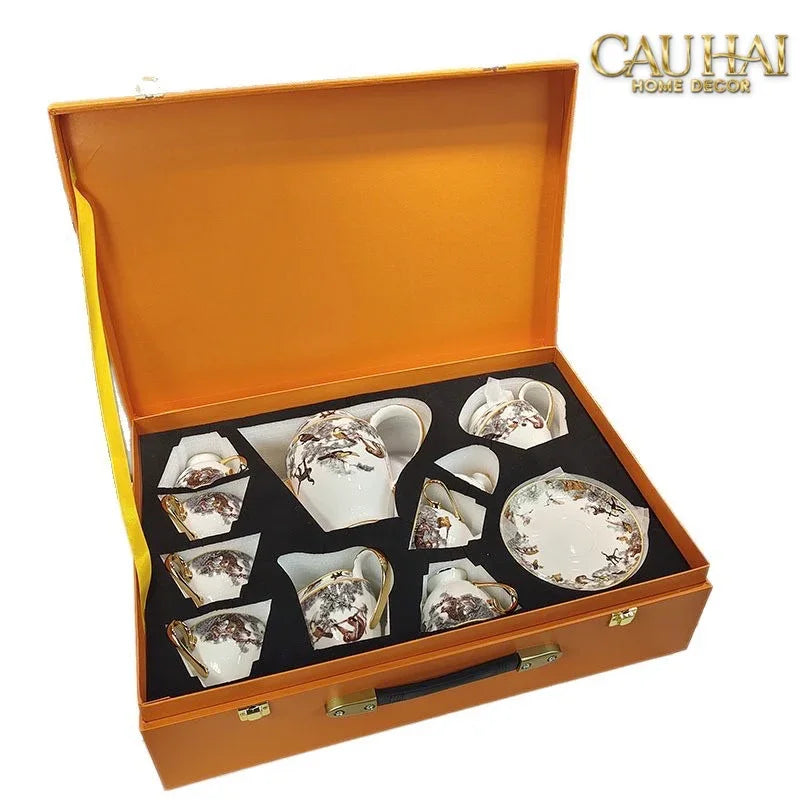Maison Couture - Gift Set Bình Trà H Class Carnets d’Équateur · Jardin des Grande Tea Set 15Pcs-SET BÌNH TRÀ-CẬU HAI HOME DECOR