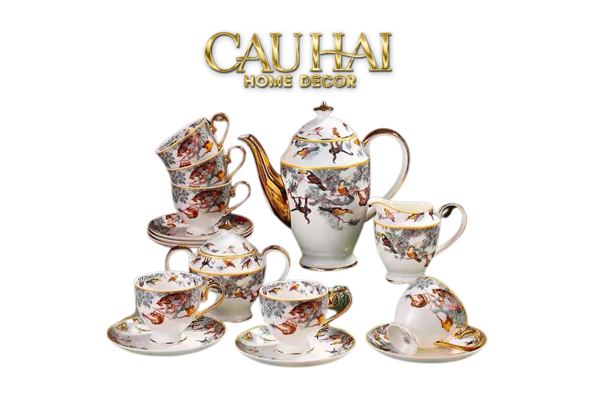 Maison Couture - Gift Set Bình Trà H Class Carnets d’Équateur · Jardin des Grande Tea Set 15Pcs-SET BÌNH TRÀ-CẬU HAI HOME DECOR