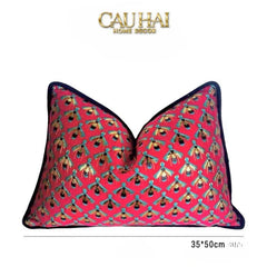 Maison Couture - Gối Jacquard Abeille d’Or Nil Bleu Art Cushion 35x50-VỎ GỐI-CẬU HAI HOME DECOR