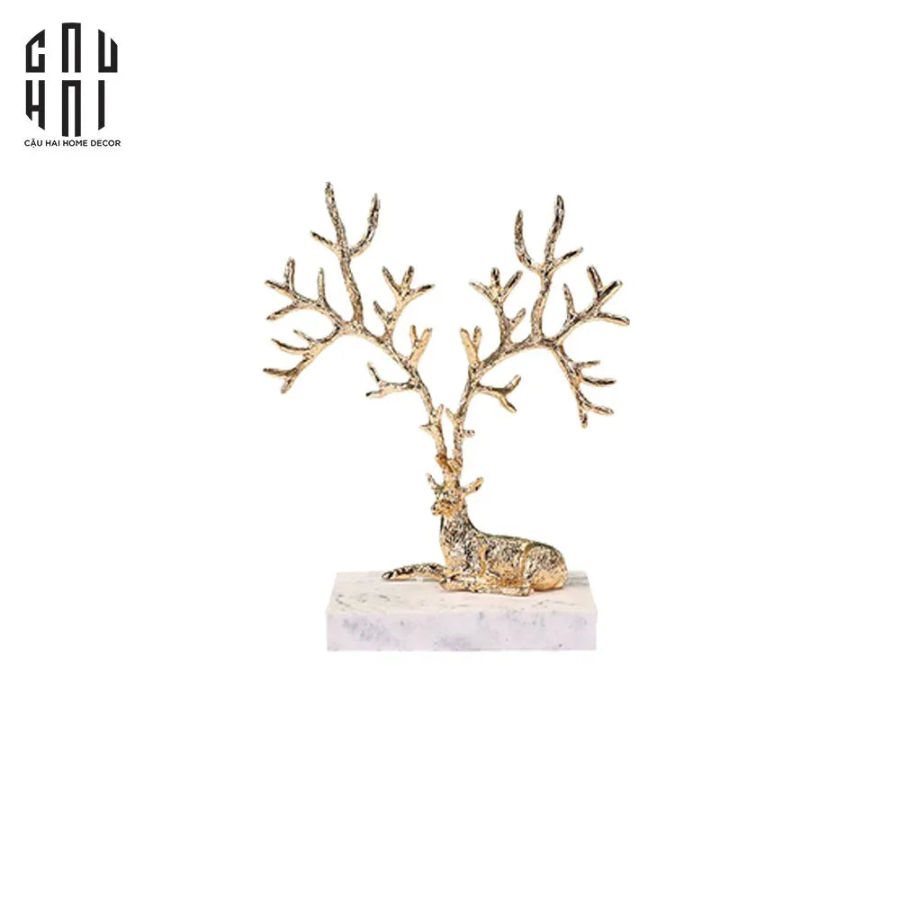 Maison Couture - Haute Folie Đĩa Trang Sức Hươu Đồng Brasson Jewelry Ornament - Healing Elk-TRANG TRÍ GIÁNG SINH-CẬU HAI HOME DECOR