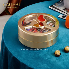 Maison Couture - Hộp Bánh Mứt 2 Tầng Glorious Auré Papillon Royale 28x20-Lọ kẹo Canister Bonbonnière-CẬU HAI HOME DECOR
