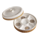 Maison Couture - Hộp Bánh Mứt Helios Mosaïque Signature H-Lọ kẹo Canister Bonbonnière-Đối tác tại Trung Quốc theo từng đơn đặt hàng-CẬU HAI HOME DECOR