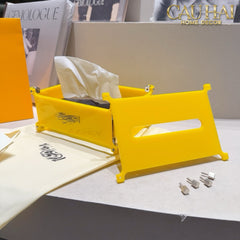 Maison Couture - Hộp Khăn Giấy Acrylic F Class Lemon Glacier Fancy Tissue Case 20x14x10-CẬU HAI HOME DECOR