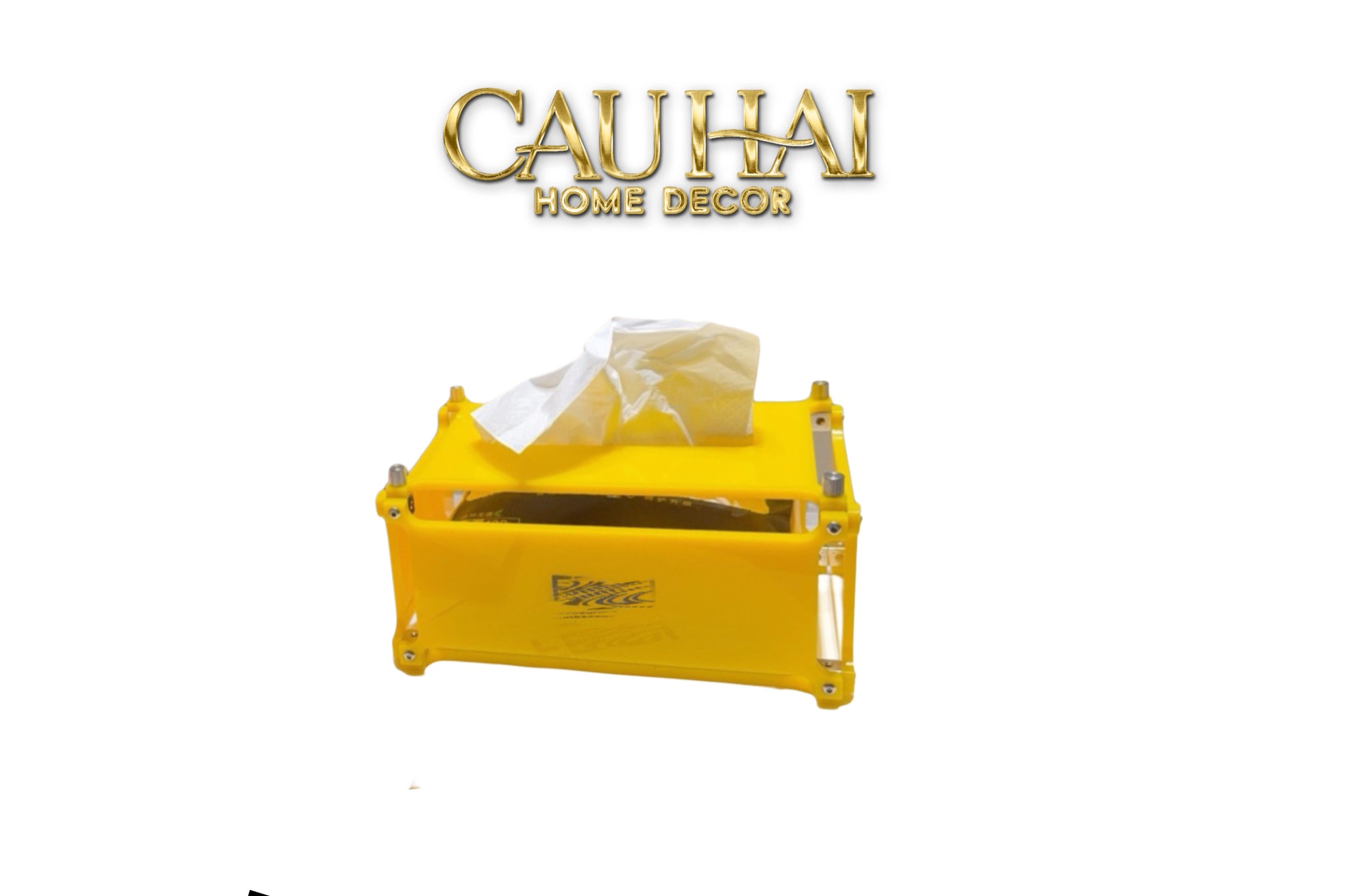 Maison Couture - Hộp Khăn Giấy Acrylic F Class Lemon Glacier Fancy Tissue Case 20x14x10-CẬU HAI HOME DECOR