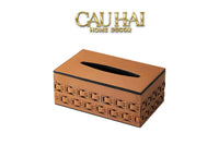 Maison Couture - Hộp Khăn Giấy Boîte à Mouchoirs Décorative Cognac 13.5 × 21-HỘP KHĂN GIẤY-CẬU HAI HOME DECOR