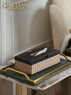 Maison Couture - Hộp Khăn Giấy Exotic Lux Croco - Elk Édition Spéciale-HỘP KHĂN GIẤY-CẬU HAI HOME DECOR