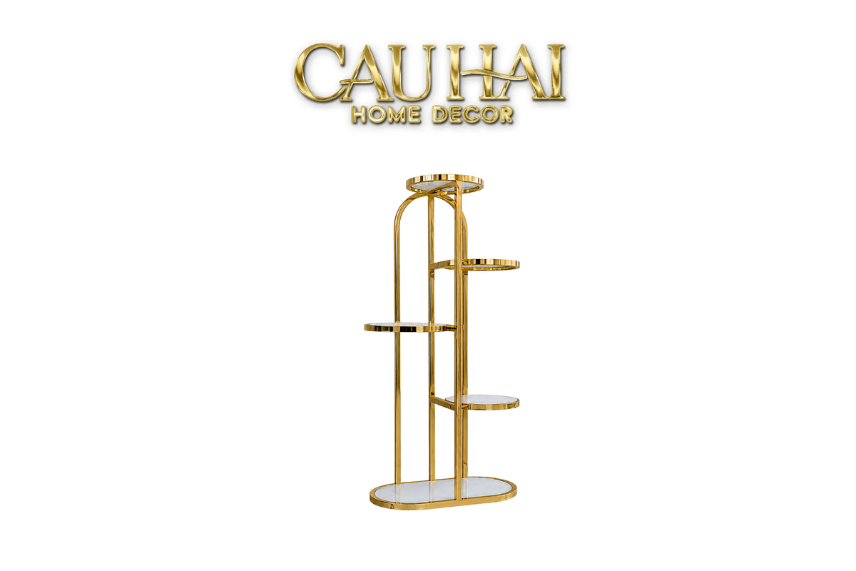Maison Couture - Kệ Trưng Bày Đa Tầng Art Deco Étagère D'Or-KỆ TRANG TRÍ-CẬU HAI HOME DECOR-CẬU HAI HOME DECOR