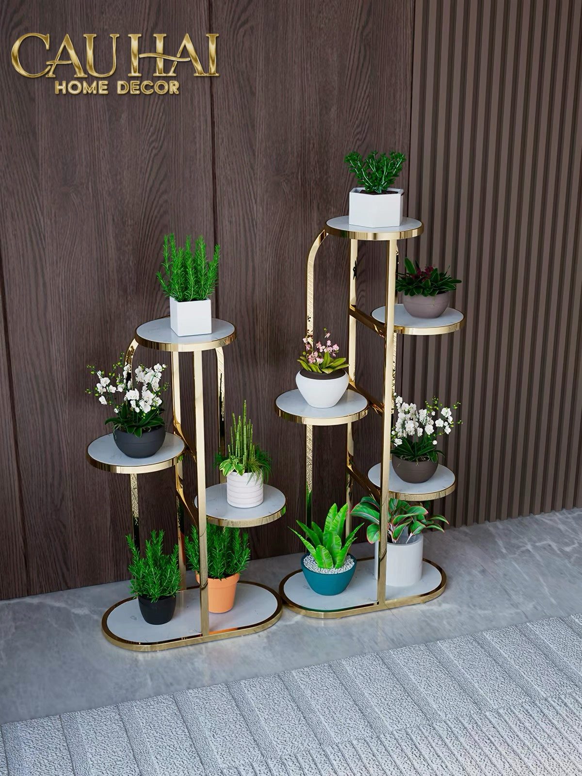 Maison Couture - Kệ Trưng Bày Đa Tầng Art Deco Étagère D'Or-KỆ TRANG TRÍ-CẬU HAI HOME DECOR-CẬU HAI HOME DECOR